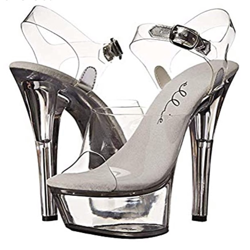 BRAND NEW CLEAR SEXY HIGH HEELS!